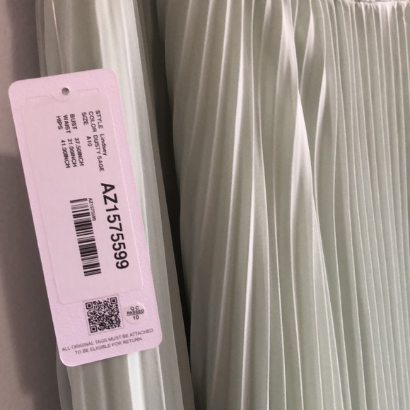 Azazie dusty sage bridesmaid dress - Picture 4 of 6